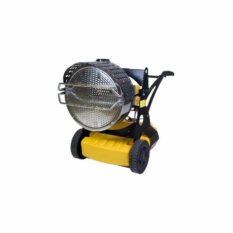 Riscaldatori a infrarossi a gasolio per lavori esterni.