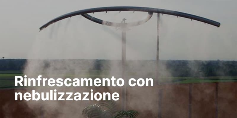 Rinfrescamento con nebulizzazione