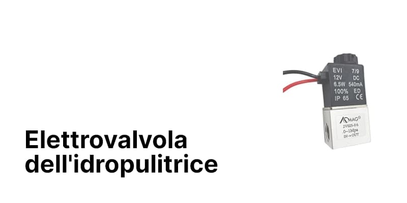 Elettrovalvola dell'idropulitrice