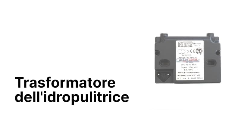 Trasformatore dell'idropulitrice