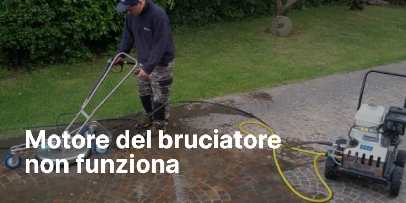 Motore del bruciatore non funziona