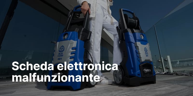 Scheda elettronica malfunzionante