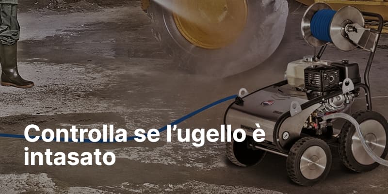 Controlla se l’ugello è intasato