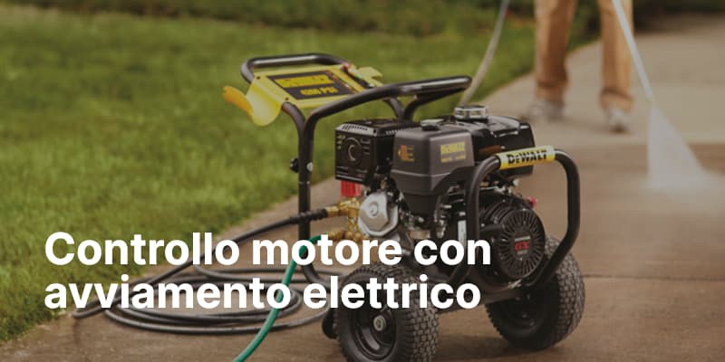 Controllo motore con avviamento elettrico
