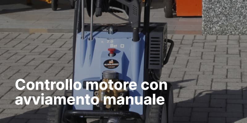 Controllo motore con avviamento manuale