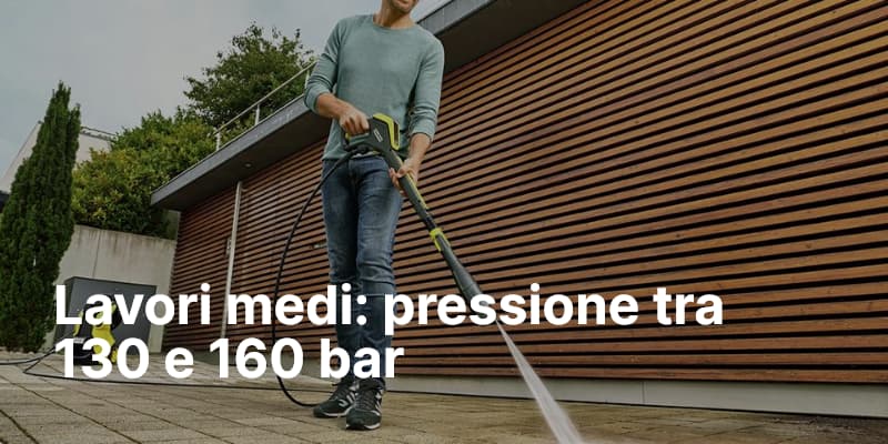 Lavori medi pressione tra 130 e 160 bar